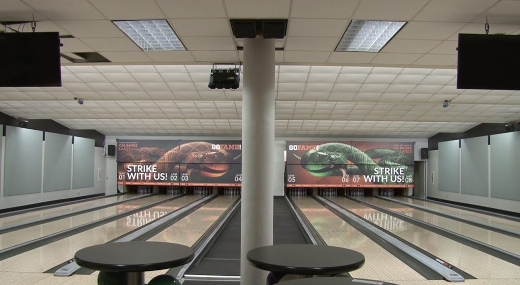 The floors in Galimore Lanes are just one of the renovations made to the interior of the alley.