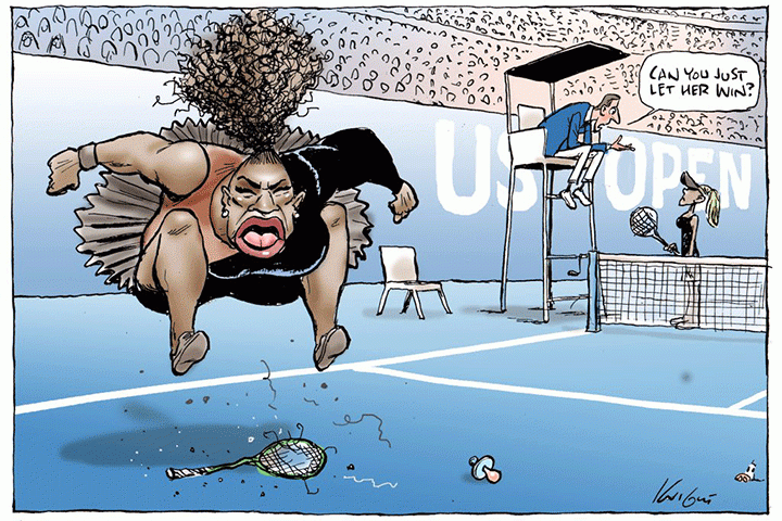 FAMU female athletes react to cartoon of Serena Williams at US Open 2018 Final