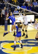 Volleyball victorious over Pioneers