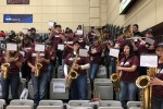 Pep band cheers on Ramapo's basketball teams