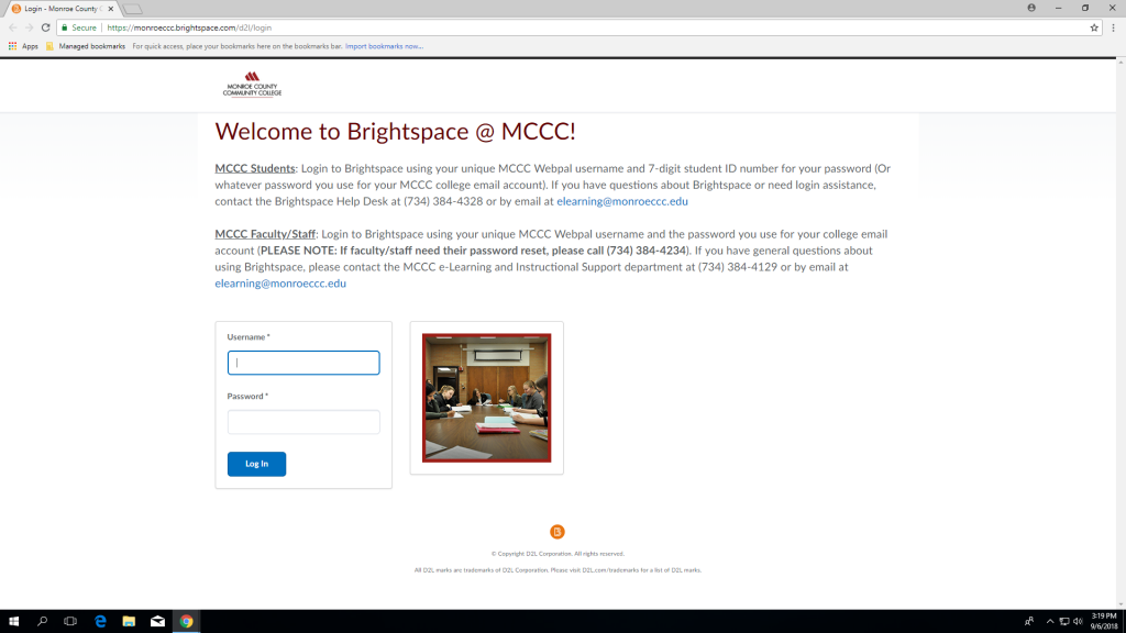 College switches to Brightspace