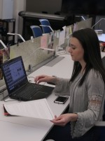 Student explores interior design through hands on work