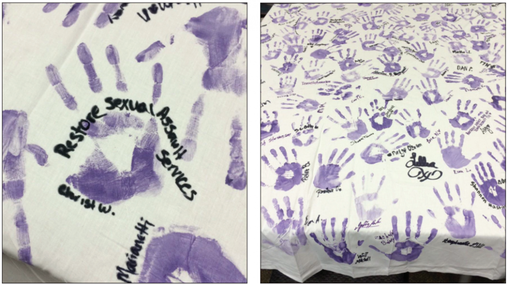 Brockport shows support and unity against domestic violence