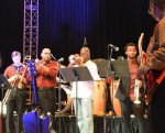 Barnhart performs with Latin band Son d’ Aqui during inaugural Jazz Fest