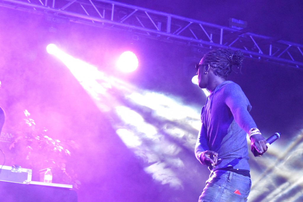 DEONTE SATCHER/Courtesy Photo Rapper Young Thug prepares to dance as his DJ drops the beat to crowd favorite, Hercules.