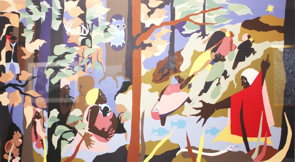 Courtesy photo The works of numerous artists are included in the “Acts of Faith” art exhibition. The “Forward Together” painting is by Jacob Lawrence.