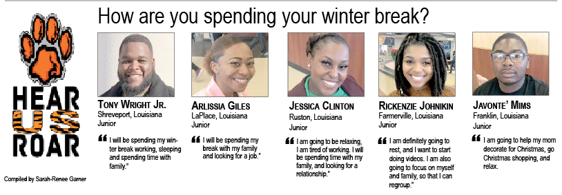 Talk Back: How are you spending your winter break?